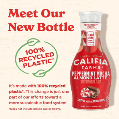 Califia Farms Peppermint Mocha Cold Brew Coffee with Almond Milk - 48 Fl. Oz. - Image 5