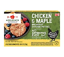 Applegate Naturals Frozen Chicken & Maple Breakfast Sausage Patties - 7 Oz