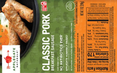 Applegate Natural Classic Pork Breakfast Sausage Frozen - 7oz - Image 7