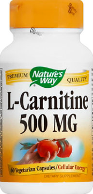 nature's bounty l carnitine tablets 500mg 30ct Natures Way L Carnatine 500mg Vc - 60 Count