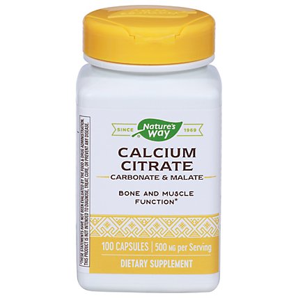 Natures Way Calcium Citrate - 100 Count - Image 1