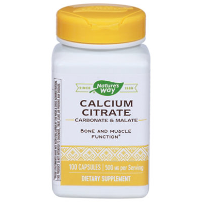 Natures Way Calcium Citrate - 100 Count