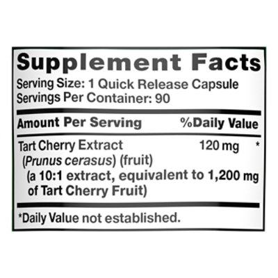 Nature's Truth Ultra Tart Cherry Extract 1200 mg - 90 Count - Image 4