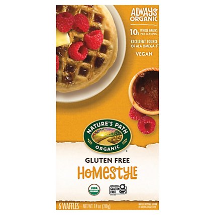 Nature's Path Organic Gluten Free Homestyle Waffles 6 Count - 7.5 Oz - Image 2