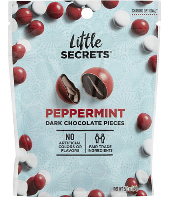 Little Secrets Chocolate Candies Premium Dark Chocolate Peppermint - 5 Oz - Image 1