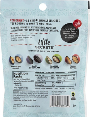 Little Secrets Chocolate Candies Premium Dark Chocolate Peppermint - 5 Oz - Image 2