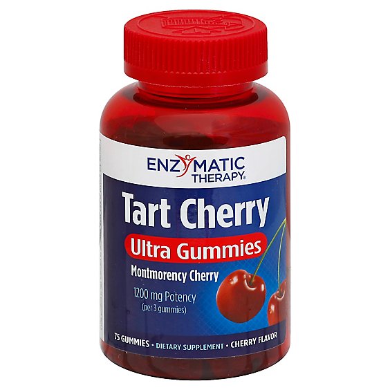 Enzy Tart Chry Ultra Gummies - 75 Count
