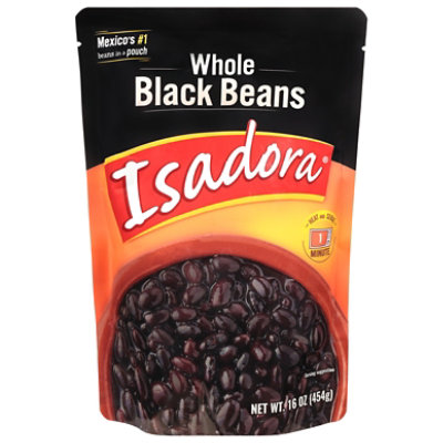 Isadora Beans Whole Black - 16 Oz