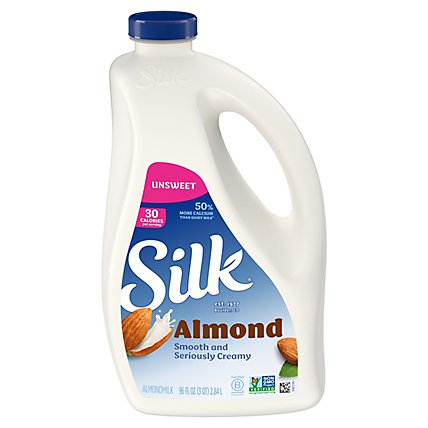 Silk Unsweetened Almond Milk - 96 Oz - Image 1