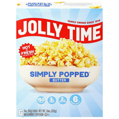 Jolly Time Microwave Popcorn Simply Popped - 6 count - Image 1
