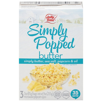 Jolly Time Microwave Popcorn Simply Popped - 3-3 Oz - Image 3