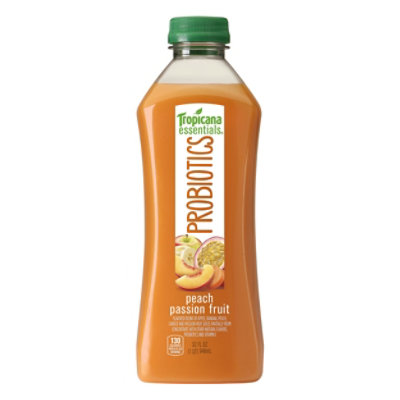 Tropicana Essentials Probiotics Peach Passion Fruit Chilled - 32 Fl. Oz.