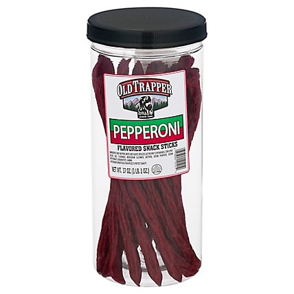 Old Trapper Snack Stick Pepperoni Sausage - 17 Oz - Image 1