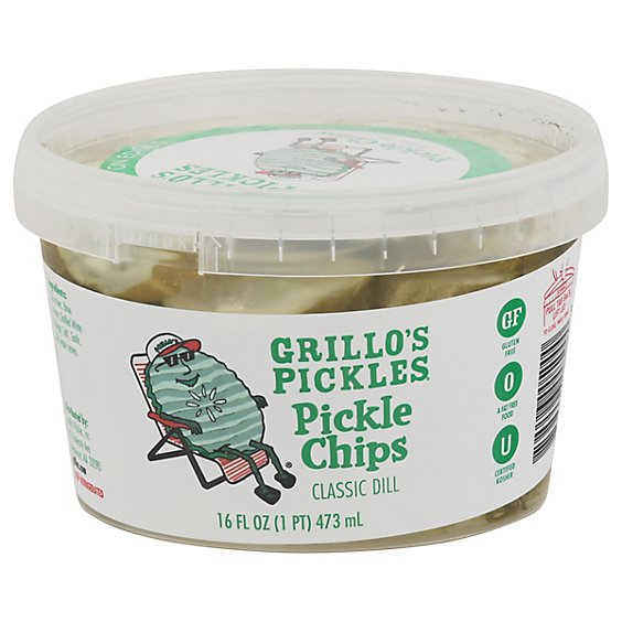 Grillos Pickles Chips Italian Dill - 16 Fl. Oz.