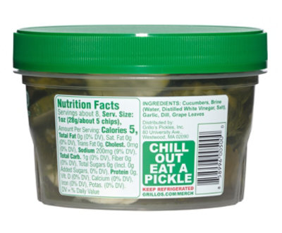 Grillos Pickles Chips Italian Dill - 16 Fl. Oz. - Image 2