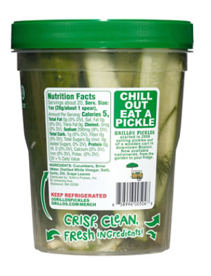 Grillos Pickles Spears Classic Dill - 32 Fl. Oz. - Image 3