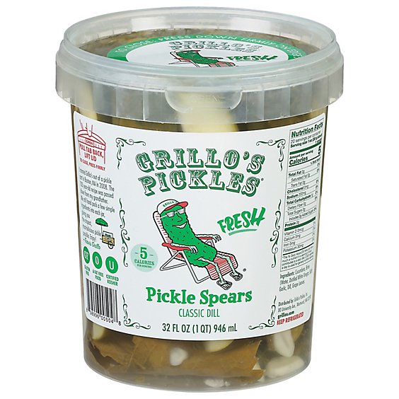 Grillos Pickles Spears Classic Dill - 32 Fl. Oz.