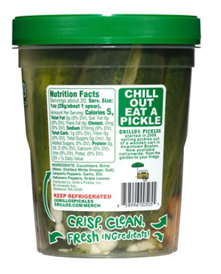 Grillos Pickles Spears Classic Dill Hot - 32 Fl. Oz. - Image 3