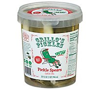 Grillos Pickles Spears Classic Dill Hot - 32 Fl. Oz.