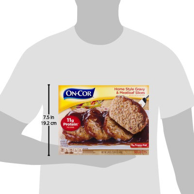 On-Cor Entrees Homestyle Gravy & Meat Loaf Slices Pork Beef & Chicken - 24 Oz - Image 4
