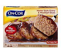 On-Cor Entrees Homestyle Gravy & Meat Loaf Slices Pork Beef & Chicken - 24 Oz