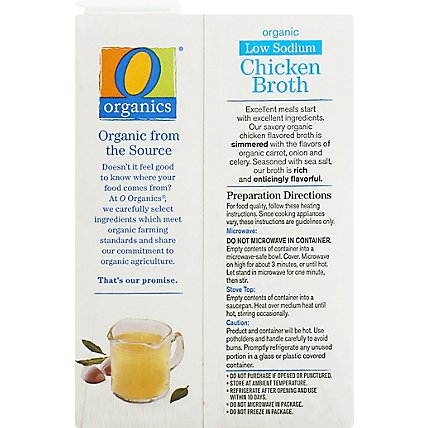 O Organics Organic Broth Low Sodium Chicken Flavored - 48 Oz - Image 6