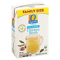 O Organics Organic Broth Low Sodium Chicken Flavored - 48 Oz - Image 1