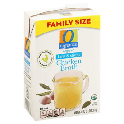 Organic Broth, Chicken - Low Sodium, 48 fl oz at Whole Foods Market