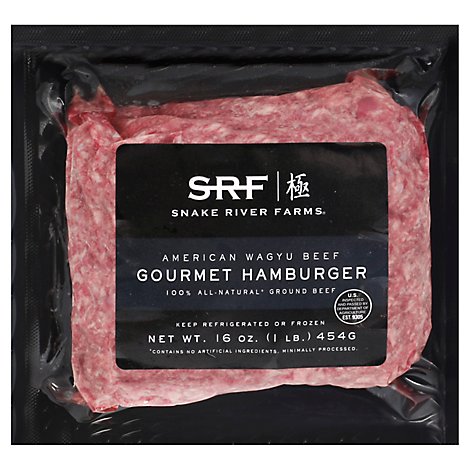 Snake River Farms Beef Ground Beef American Style Wagyu 75% Lean 25% Fat - 16 Oz