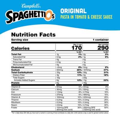 Campbell's SpaghettiOs Original Canned Pasta - 15.8 Oz - Image 4