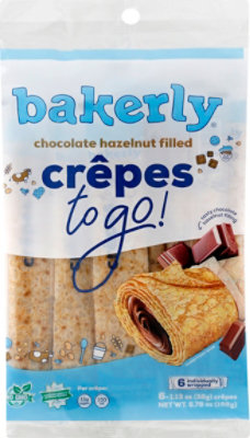 bakerly Chocolate Hazelnut Filled Crepes - 6 Count - Image 2