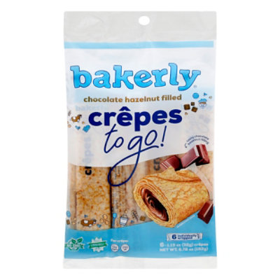 bakerly Chocolate Hazelnut Filled Crepes - 6 Count - Image 1