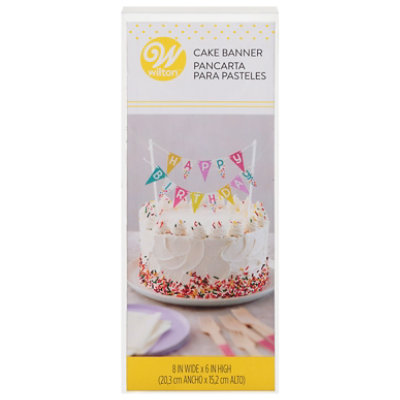 Wilton Cake Banner Happy Birthday Small - Each