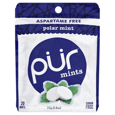 PUR Gum Mints Aspartame Free Polar Pouch - 20 Count