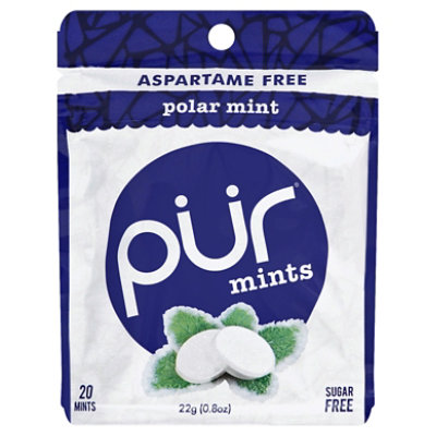 PUR Gum Mints Aspartame Free Polar Pouch - 20 Count - Image 1