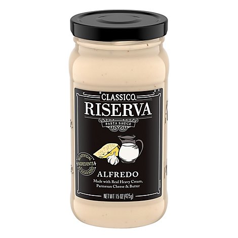 Classico Riserva Pasta Sauce Alfredo Jar - 15 Oz