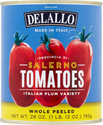 DeLallo Tomatoes Peeled Whole Italian - 28 Oz - Image 2