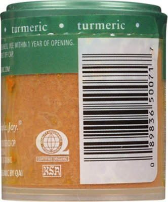 Simply Organic Turmeric - 0.53 Oz - Image 4