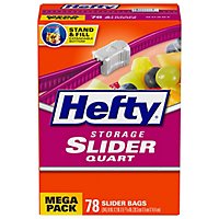 Hefty Slider Storage Bags Quart Size - 78 Count - Image 1