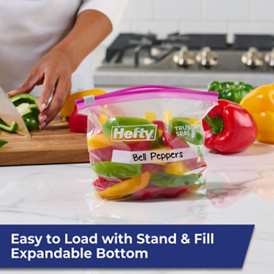 Hefty Slider Storage Bags Quart Size - 78 Count - Image 2
