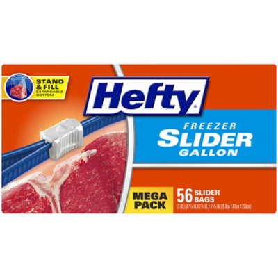 Hefty Freezer Slider Bags Freezer Quart Mega Pack - 56 Count - Image 4