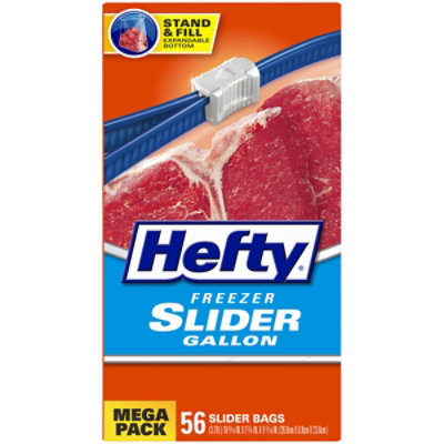 Hefty Freezer Slider Bags Freezer Quart Mega Pack - 56 Count - Image 2