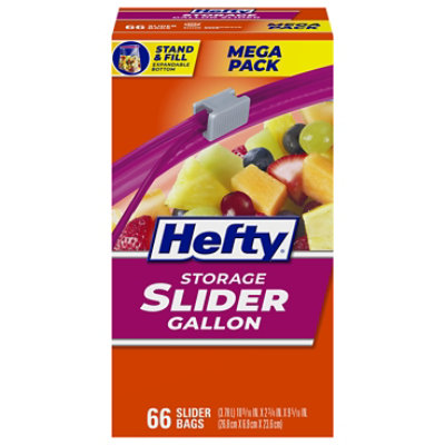 Hefty Storage Slider Bags Gallon Mega Pack - 66 Count - Image 3