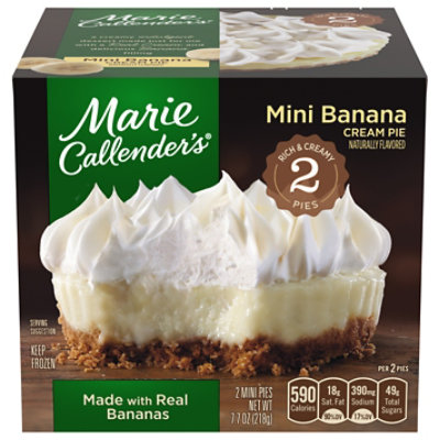 Marie Callenders Pie Banana Cream 2 Count - 7.7 Oz