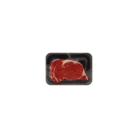 Meat Service Counter Open Nature Beef Grass Fed Angus Ribeye Steak Bone In - 1 LB