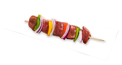 Meat Service Counter Kabobs Beef With Vegetables 1 Count - 0.75 LB