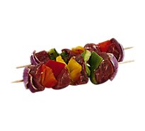 Kabobs USDA Choice Beef With Vegetables 1 Count Service Case - 0.75 Lb
