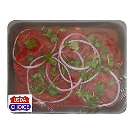 Meat Service Counter USDA Choice Beef Carne Asada Marinated - 2 LB - Image 1
