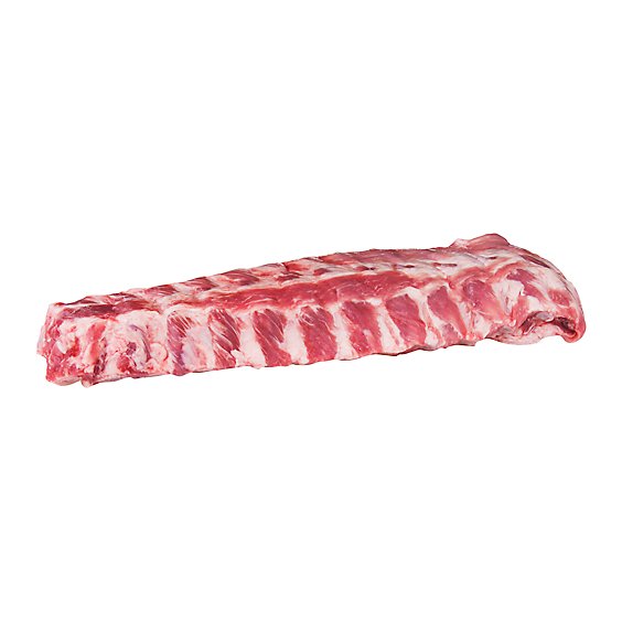 Pork Ribs Back Ribs Extra Meaty Service Case - 3 Lb