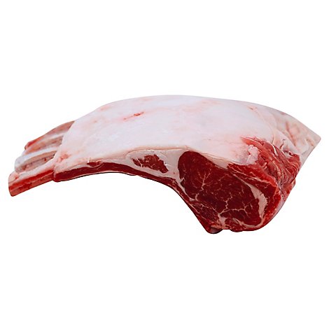Meat Service Counter Open Nature Lamb Rib Rack French Style - 1.50 Lbs.